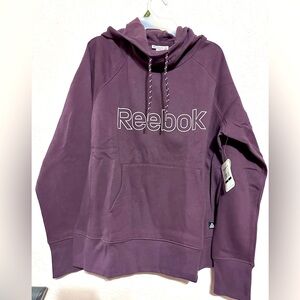 New Reebok Women Essential French Terry’s Hoodies with Pocket, Sizes L,XL